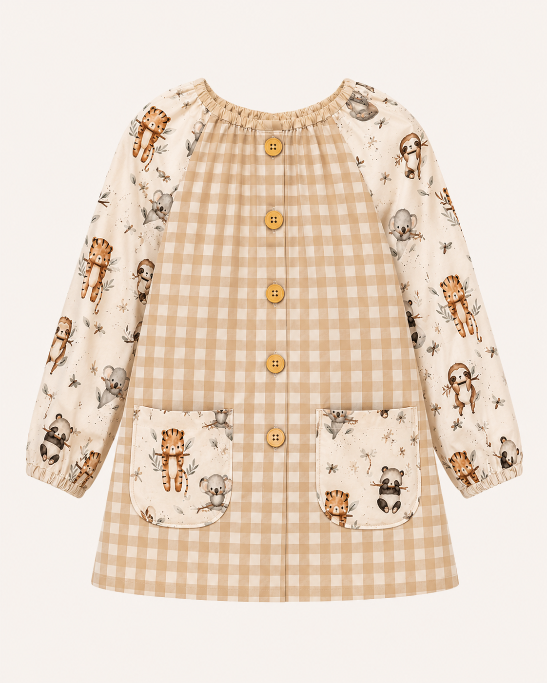 Bata infantil con botones