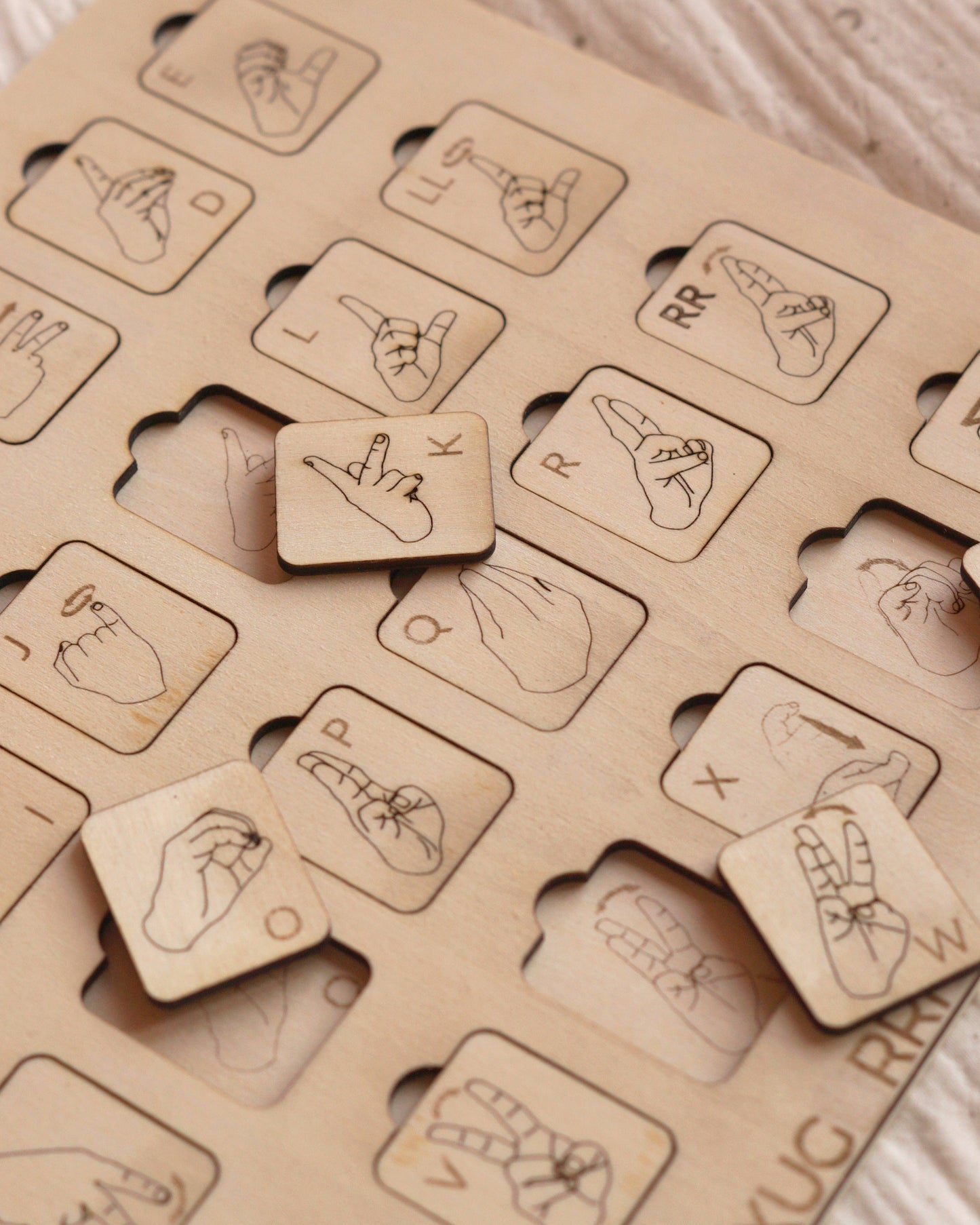 LSE Puzzle alfabeto lengua signos