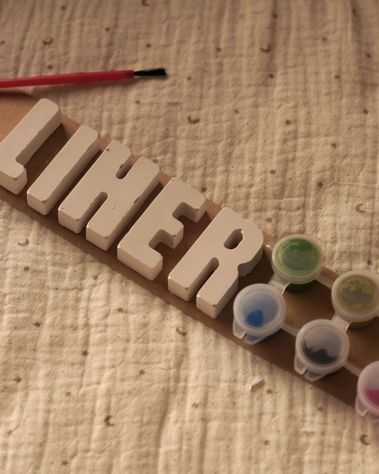 Kit pintura infantil yeso NOMBRE
